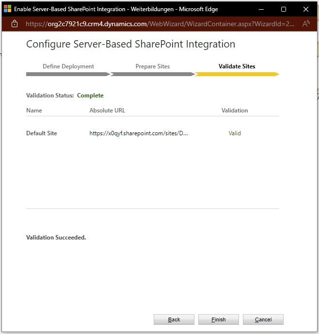 Configuration wizard: select SharePoint Online vs. on-premises