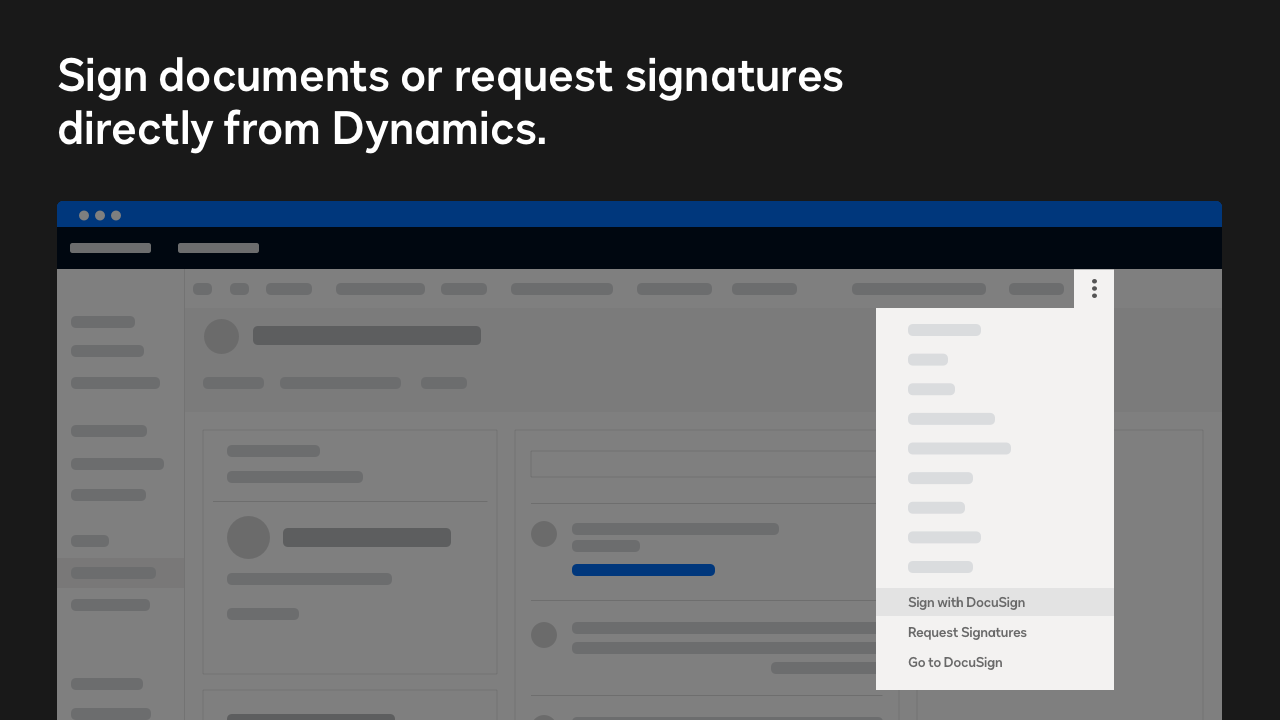 DocuSign und Unterschrift für Dynamics CRM