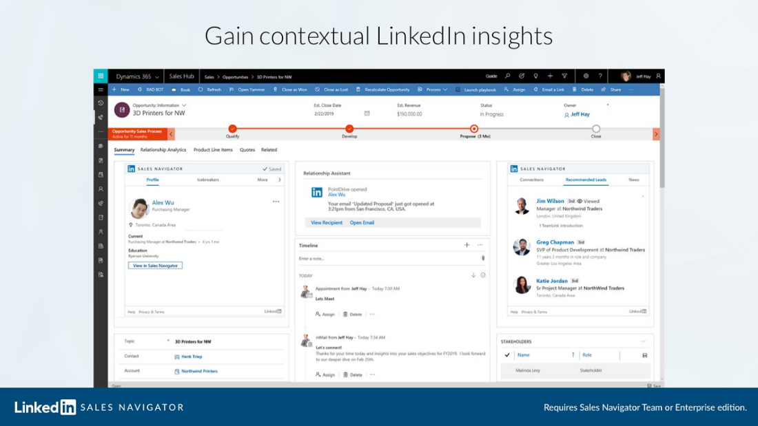 LinkedIn Sales Navigator für Dynamics 365