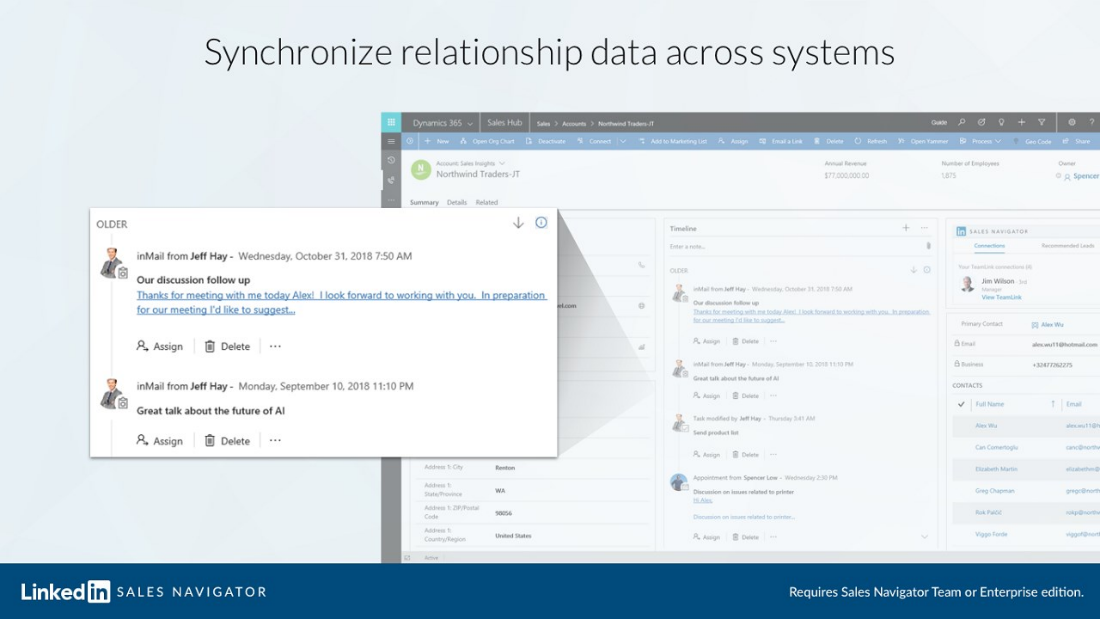 Linkedin Synchronize relationship data across systems