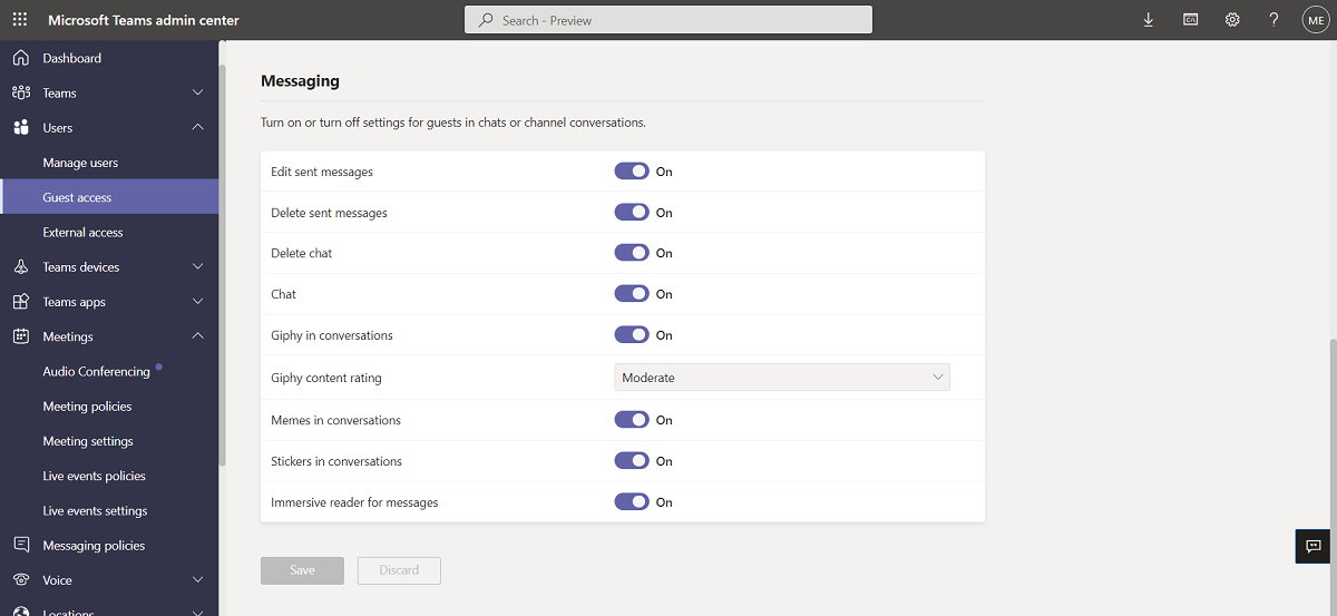 Microsoft Teams Admin Center Guestaccess