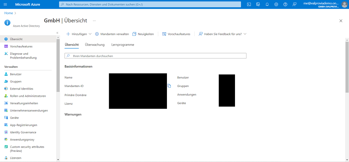 Options for external access settings in Azure AD