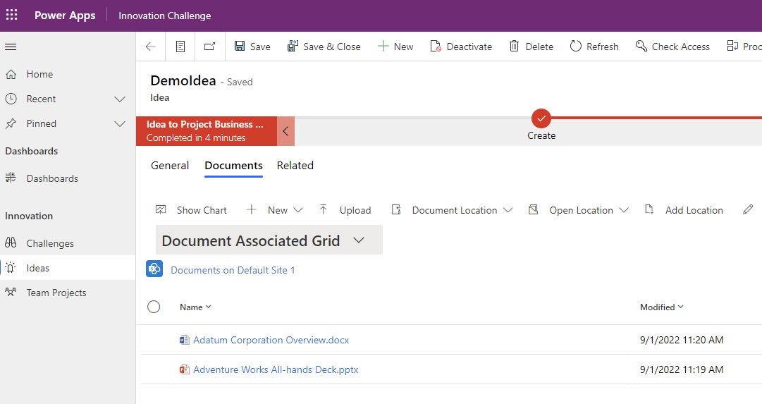 PowerApps Demonstration Innovation